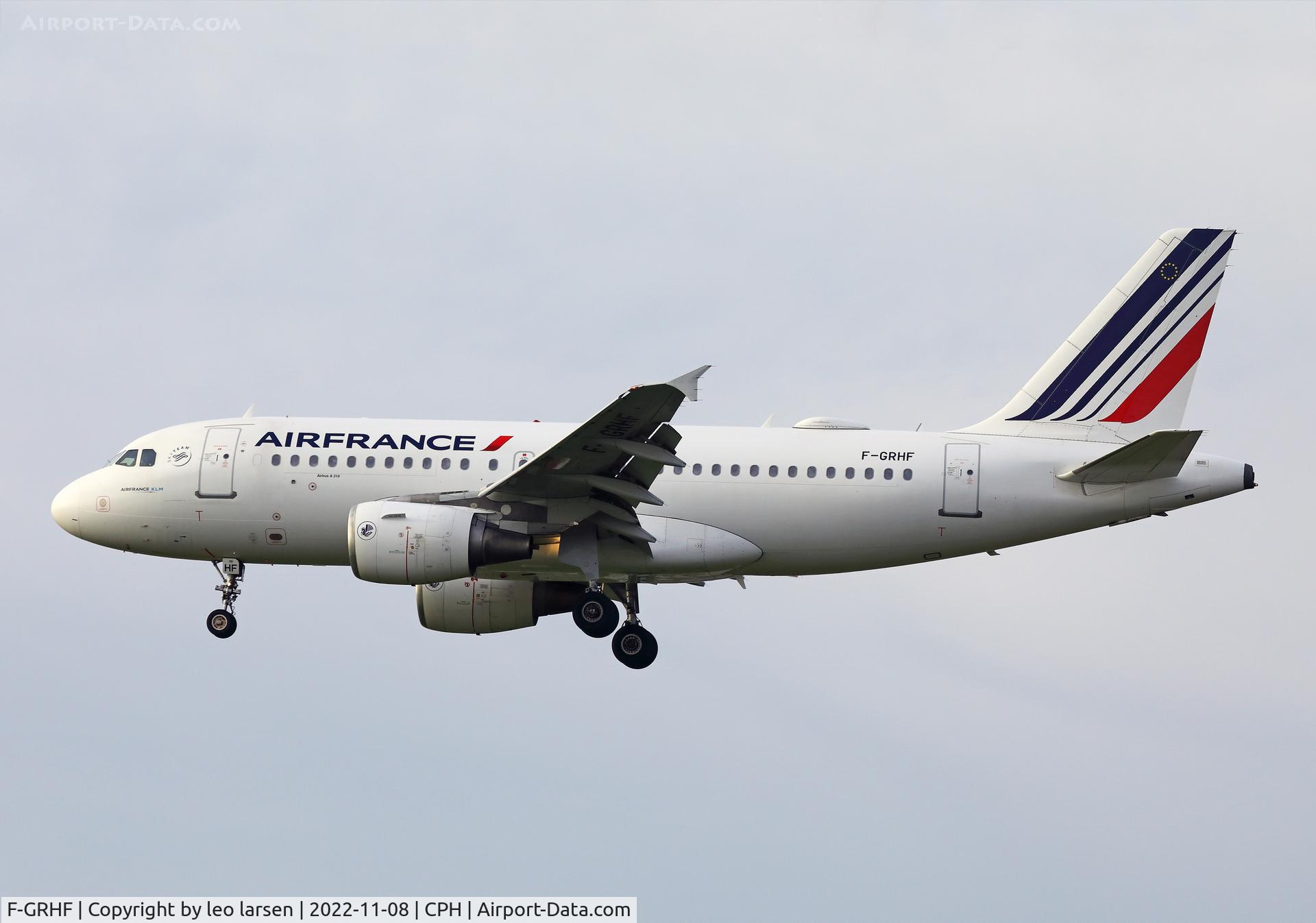 F-GRHF, 1999 Airbus A319-111 C/N 1025, Copenhagen 8.11.2022