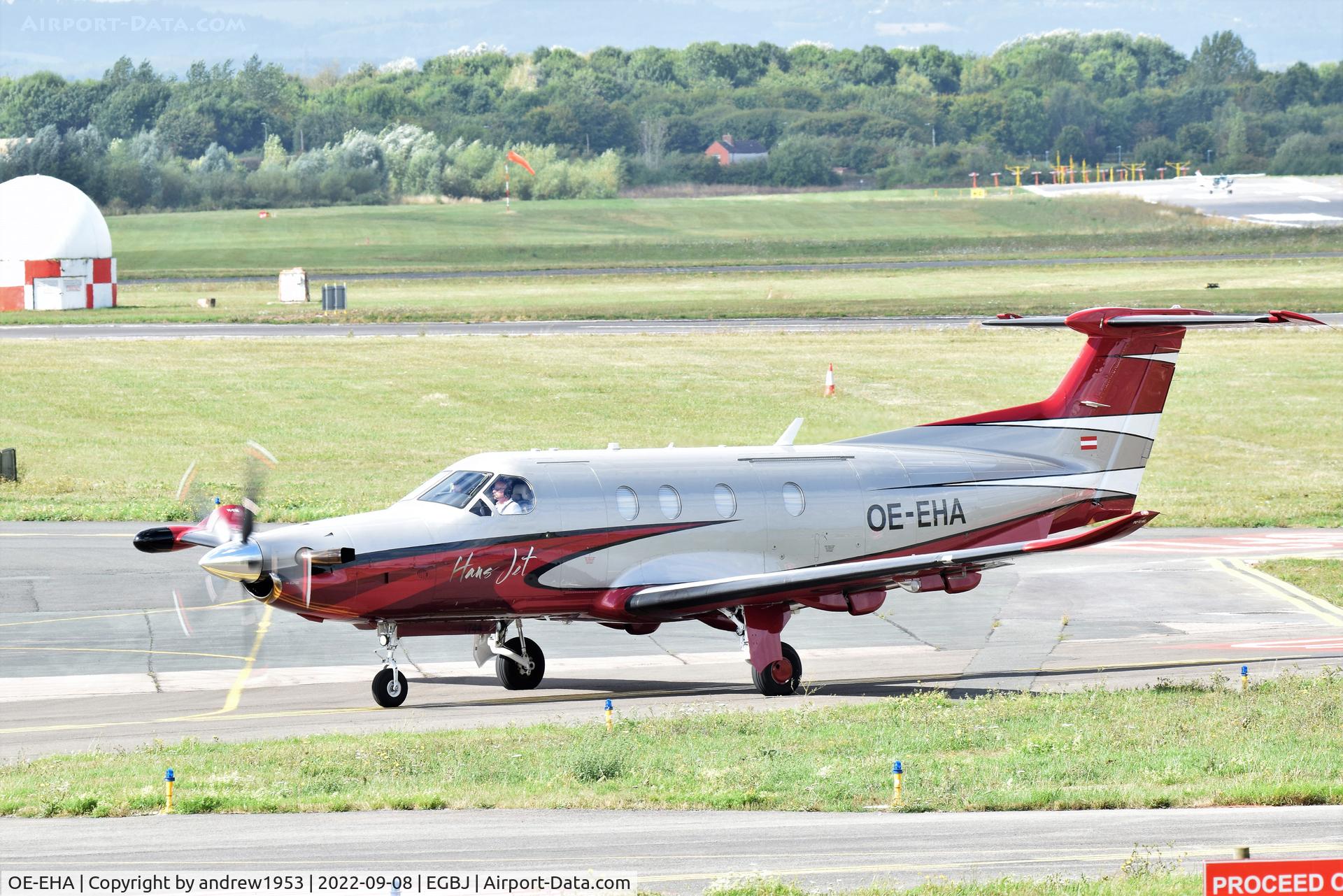 OE-EHA, 2017 Pilatus PC-12/47E C/N 1744, OE-EHA at Gloucestershire Airport.