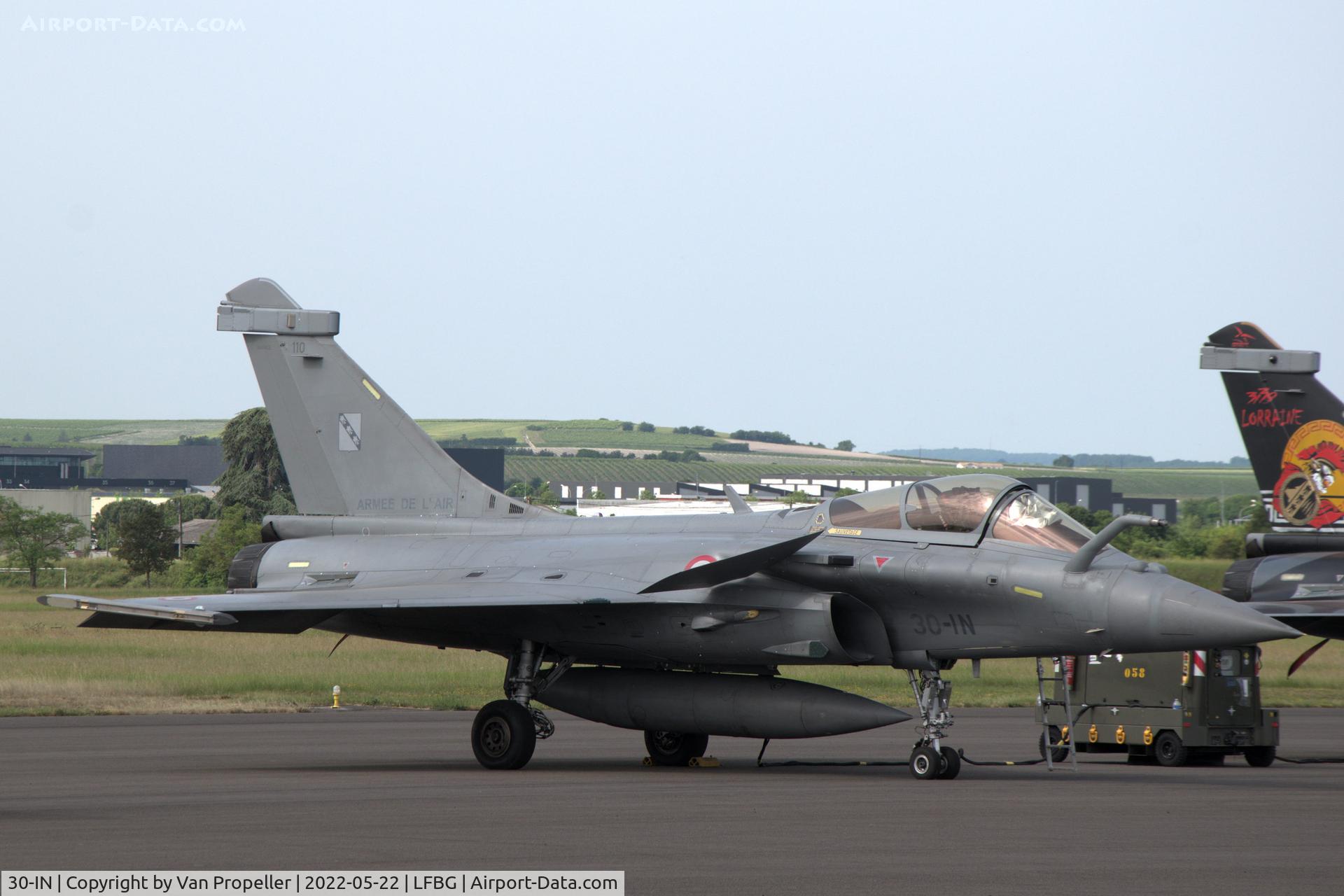 30-IN, Dassault Rafale C C/N 110, French Air Force Dassault Rafale C fighter at Cognac - Châteaubernard air base, France, 2022