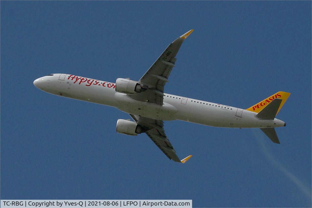 TC-RBG, 2020 Airbus A321-251NX C/N 10007, Airbus A321-251NX, Climbing from rwy 24, Paris Orly airport (LFPO-ORY)
