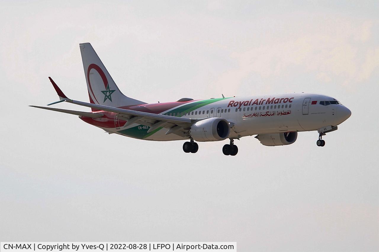 CN-MAX, 2018 Boeing 737-8 MAX C/N 60008, Boeing 737 MAX 8, On final rwy 06, Paris Orly airport (LFPO-ORY)