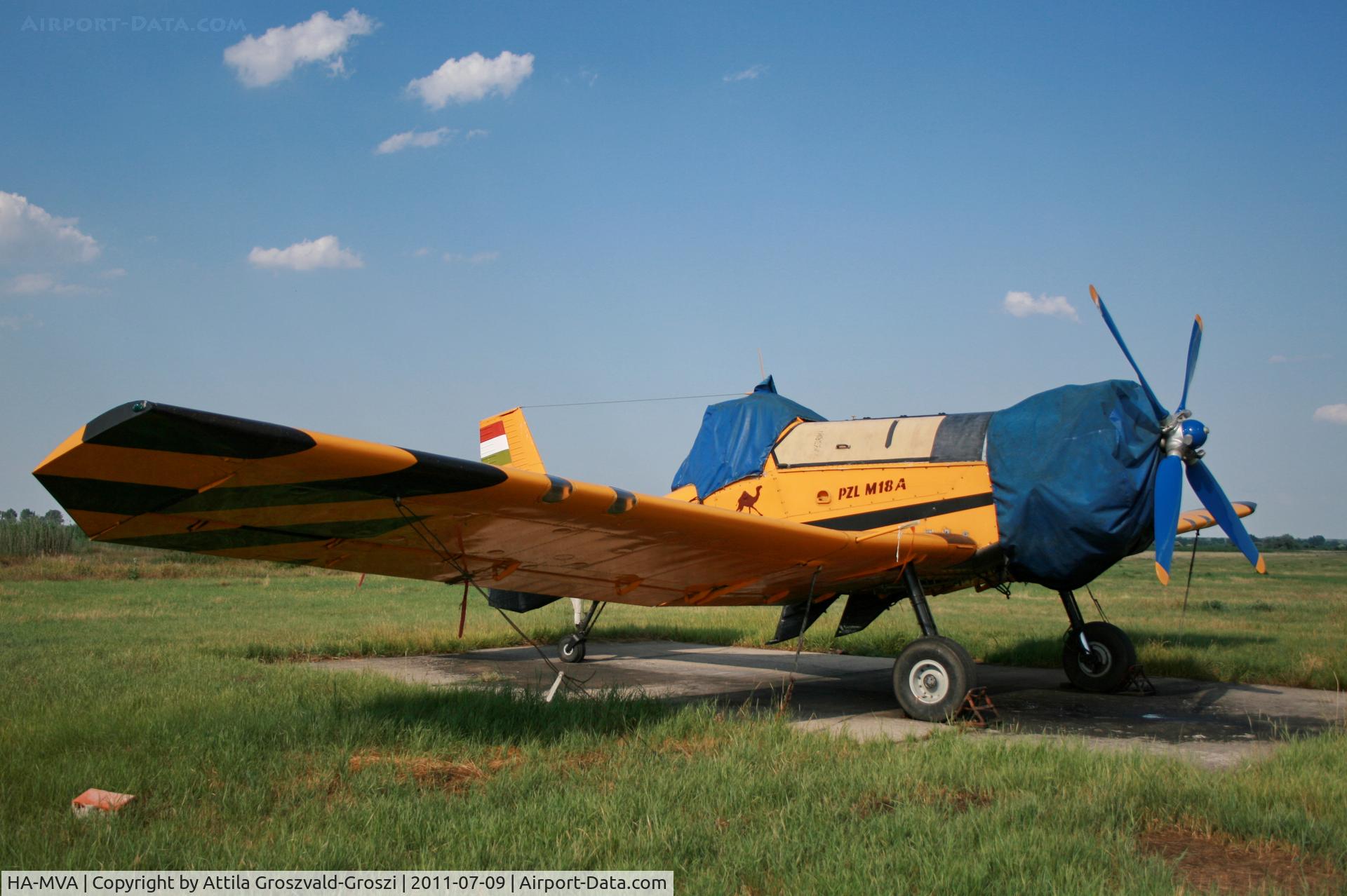HA-MVA, 1988 PZL-Mielec M-18A Dromader C/N 1Z007-06, Tiszasüly Agricultural Airport and take-off field, Hungary