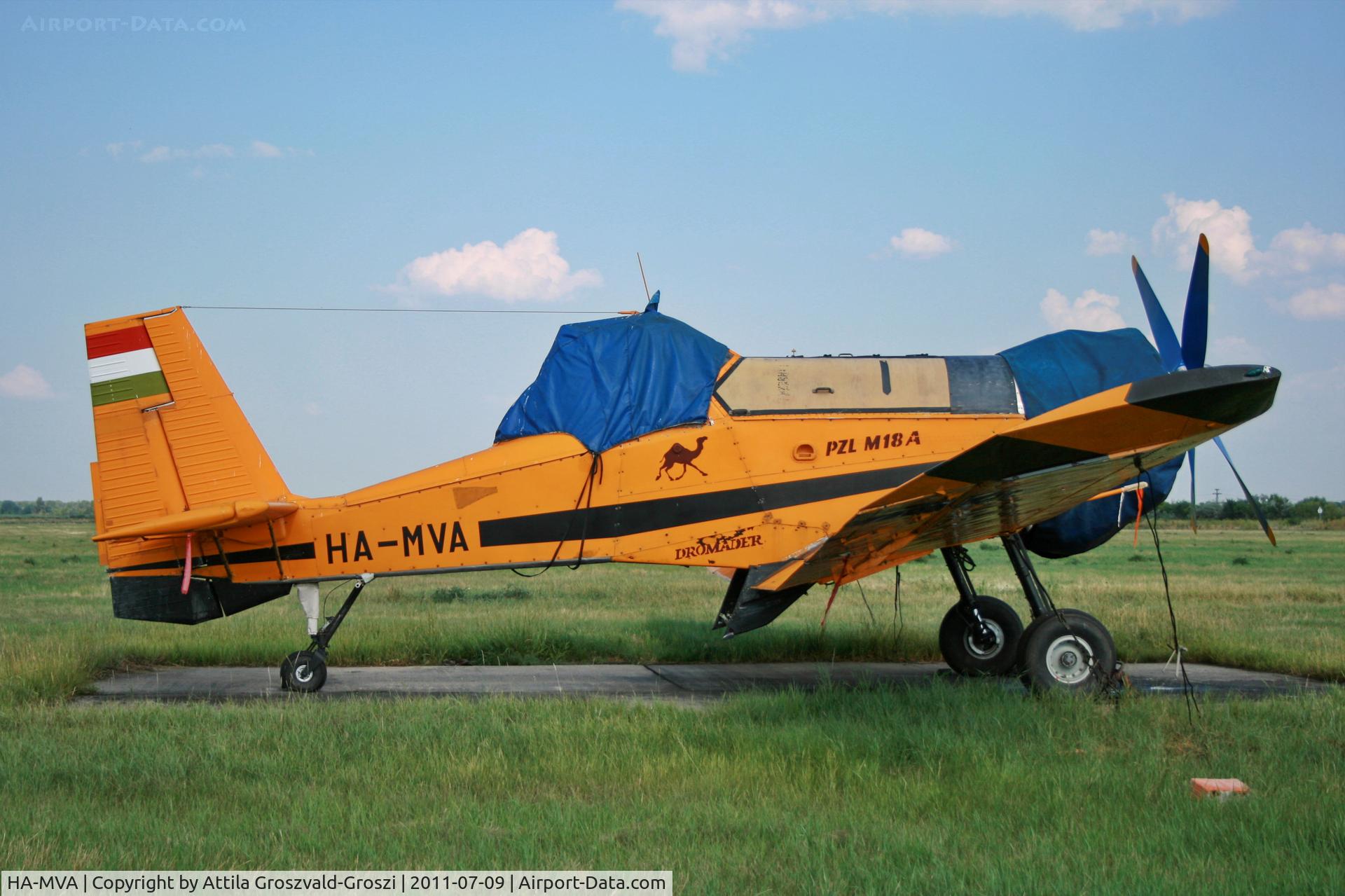 HA-MVA, 1988 PZL-Mielec M-18A Dromader C/N 1Z007-06, Tiszasüly Agricultural Airport and take-off field, Hungary