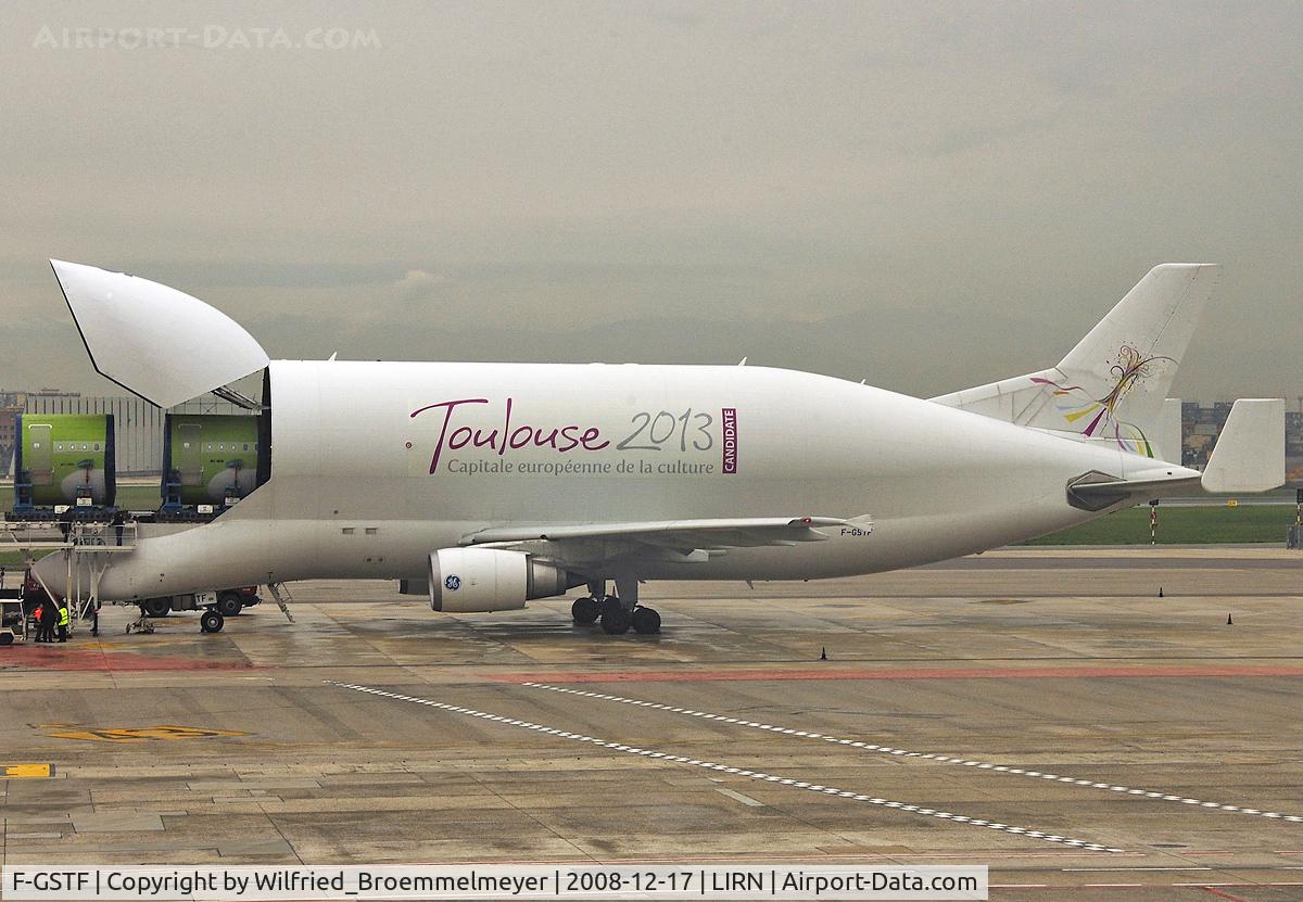 F-GSTF, 2000 Airbus A300B4-608ST Super Transporter C/N 796, Loaded at Naples (LIRN/NAP)