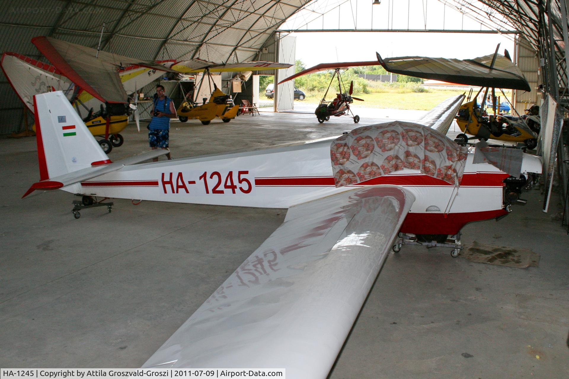 HA-1245, 1979 Scheibe SF-25E Super Falke C/N 4350, Törökszentmiklós, Surjány Airport, Hungary