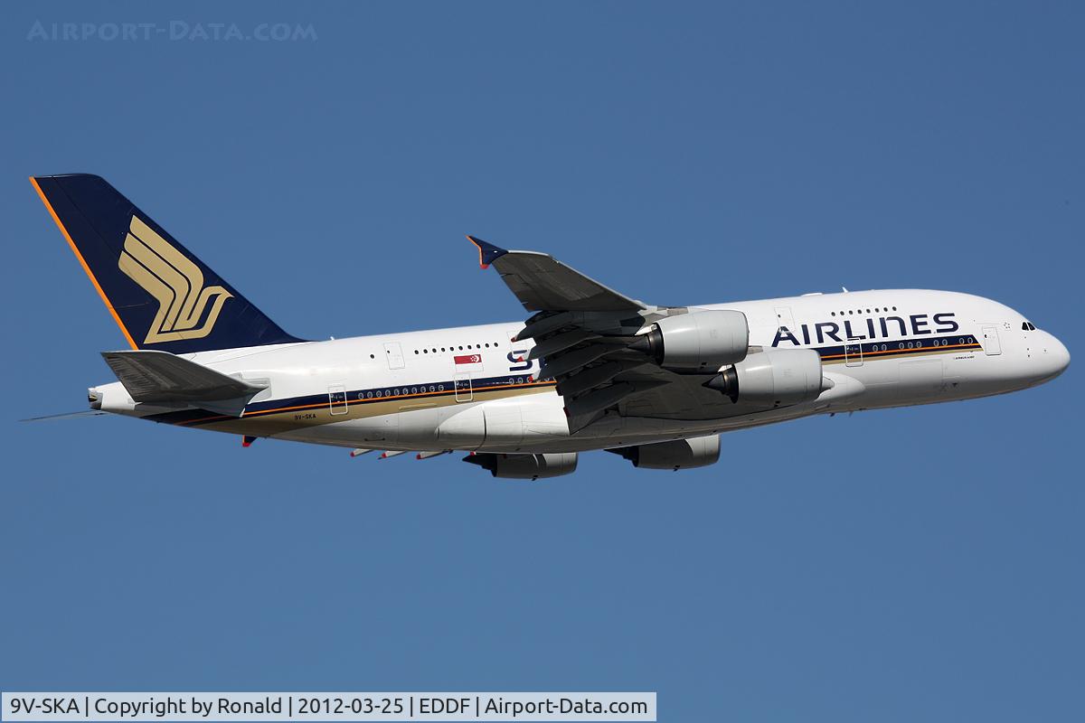 9V-SKA, 2007 Airbus A380-841 C/N 003, at fra