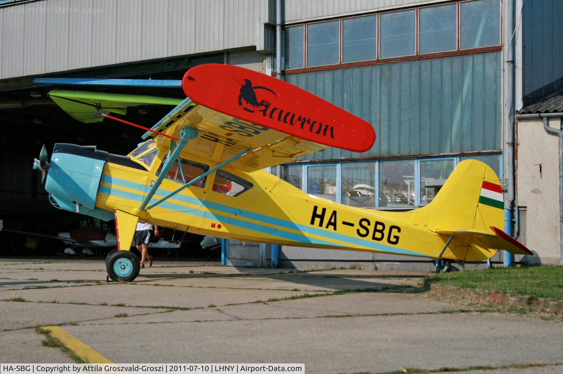 HA-SBG, 1967 PZL-Okecie PZL-101A Gawron C/N 107233, LHNY - Nyiregyháza Airport, Hungary. Airshow 2011