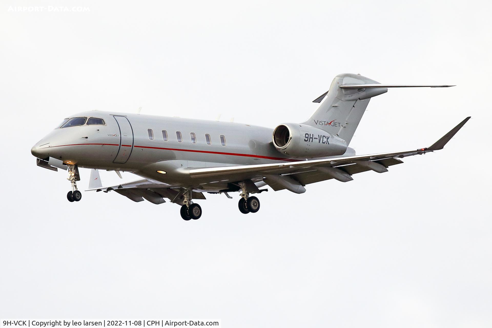 9H-VCK, 2015 Bombardier Challenger 350 (BD-100-1A10) C/N 20592, Copenhagen 8.11.2022