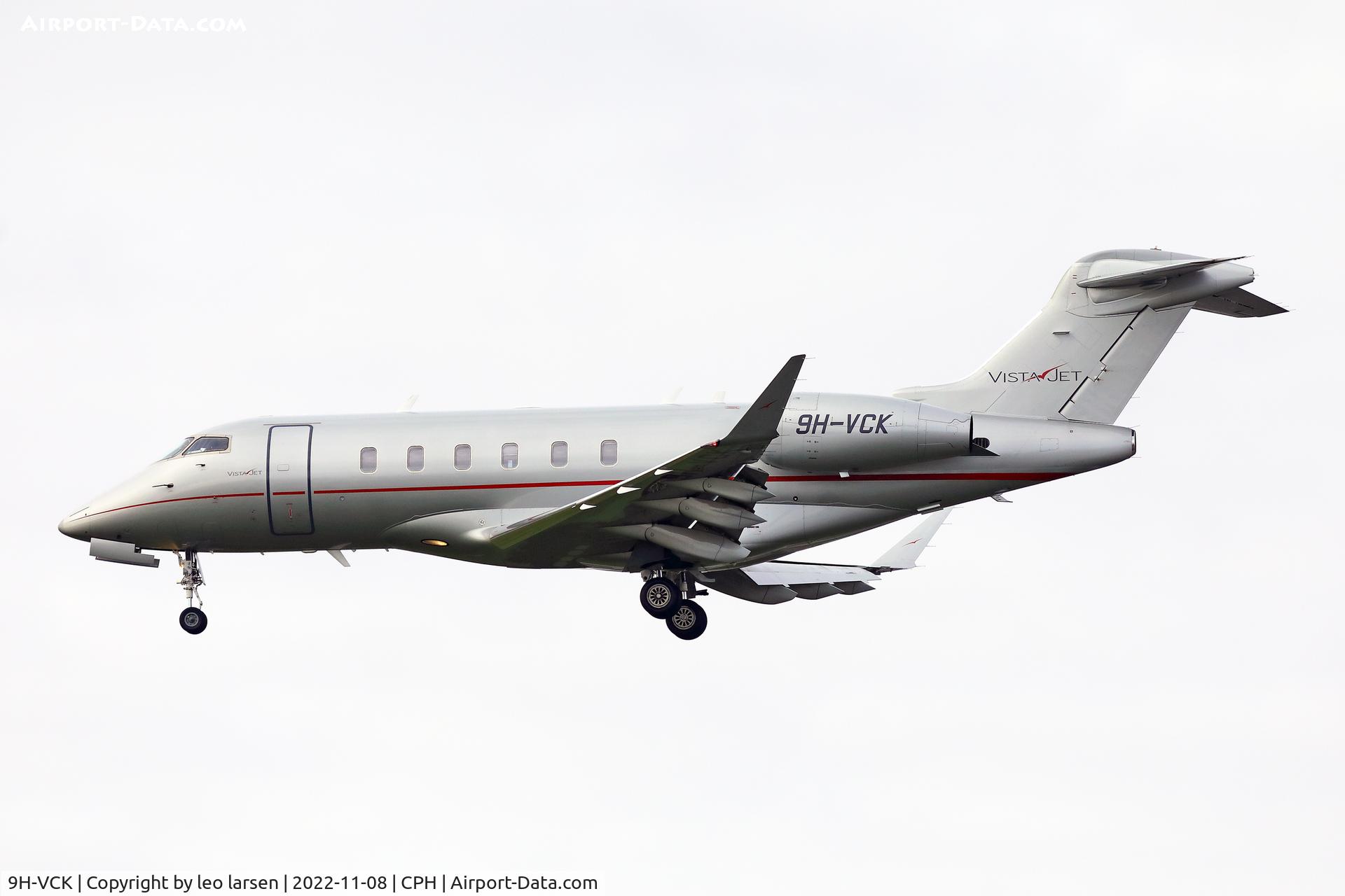 9H-VCK, 2015 Bombardier Challenger 350 (BD-100-1A10) C/N 20592, Copenhagen 8.11.2022