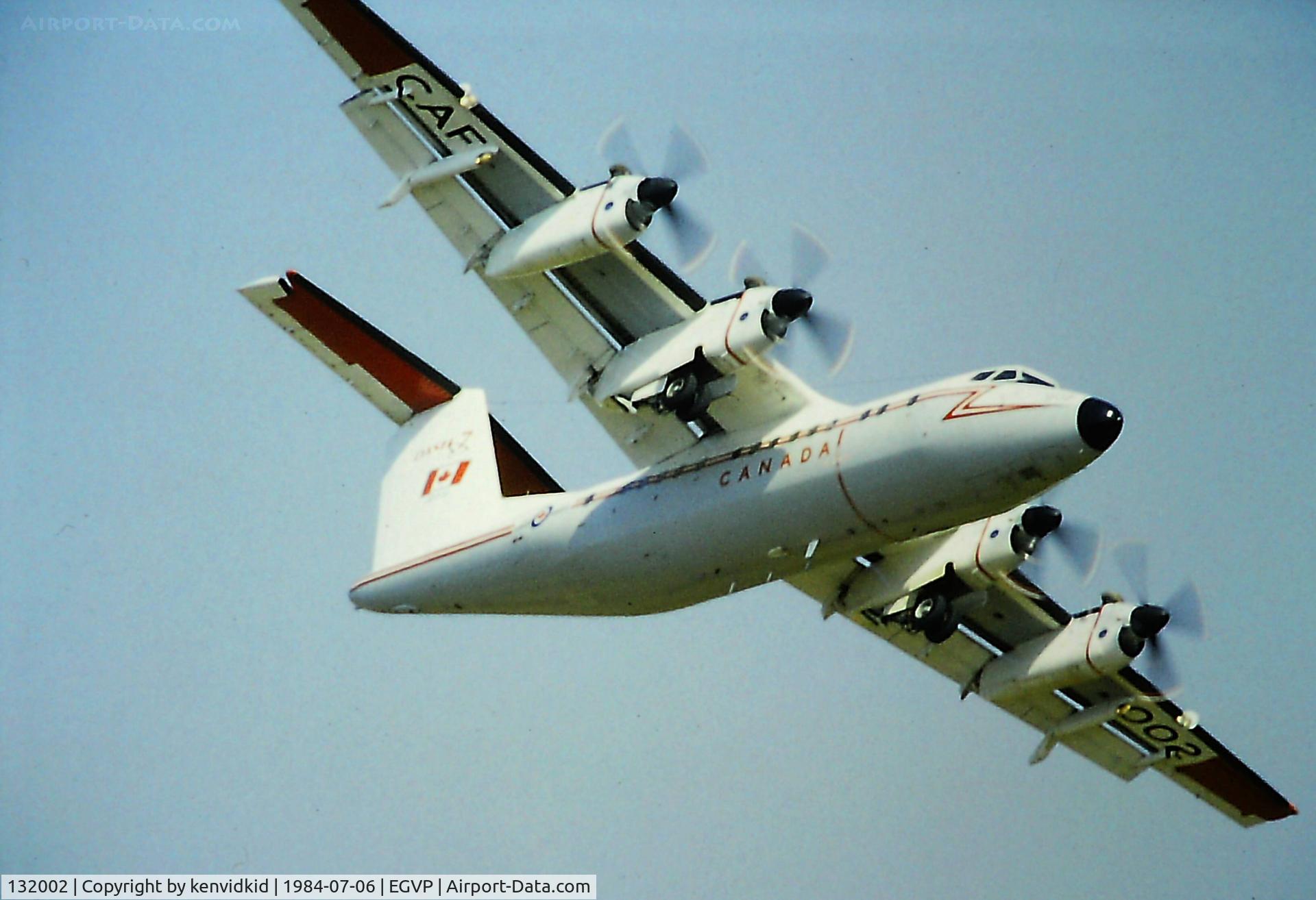132002, 1979 De Havilland Canada DHC-7-103 Dash 7 C/N 12, At the 1984 Middle Wallop air show.