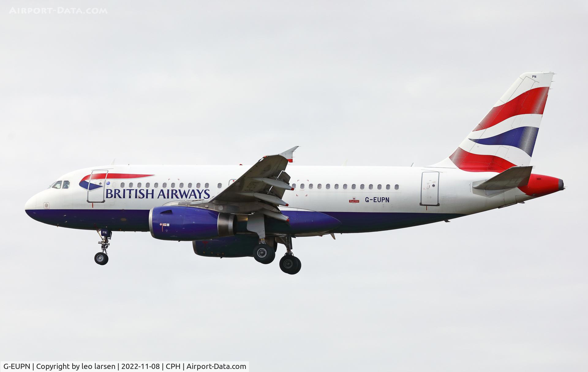 G-EUPN, 2000 Airbus A319-131 C/N 1261, Copenhagen 8.11.2022