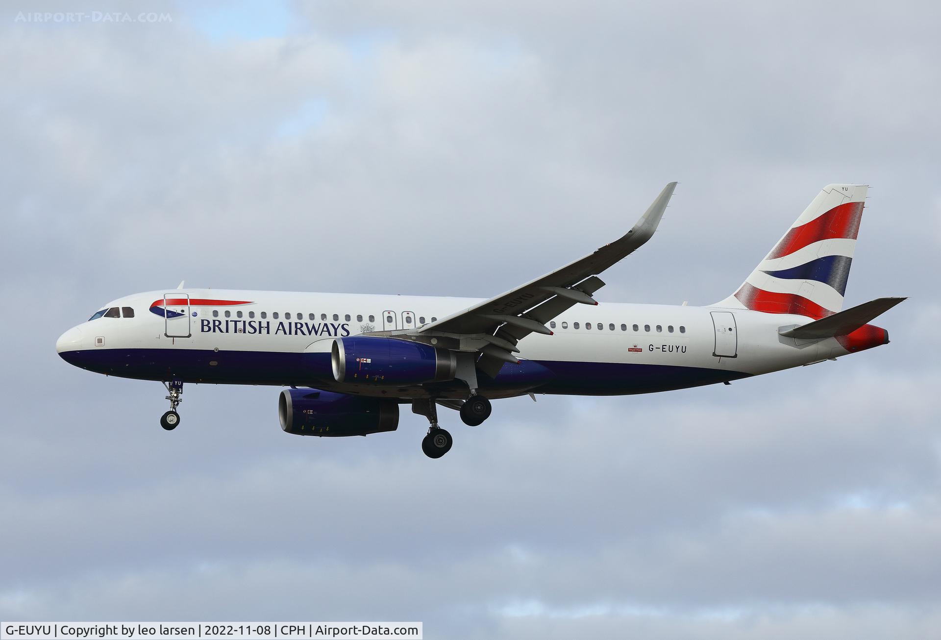 G-EUYU, 2014 Airbus A320-232 C/N 6028, Copenhagen 8.11.2022