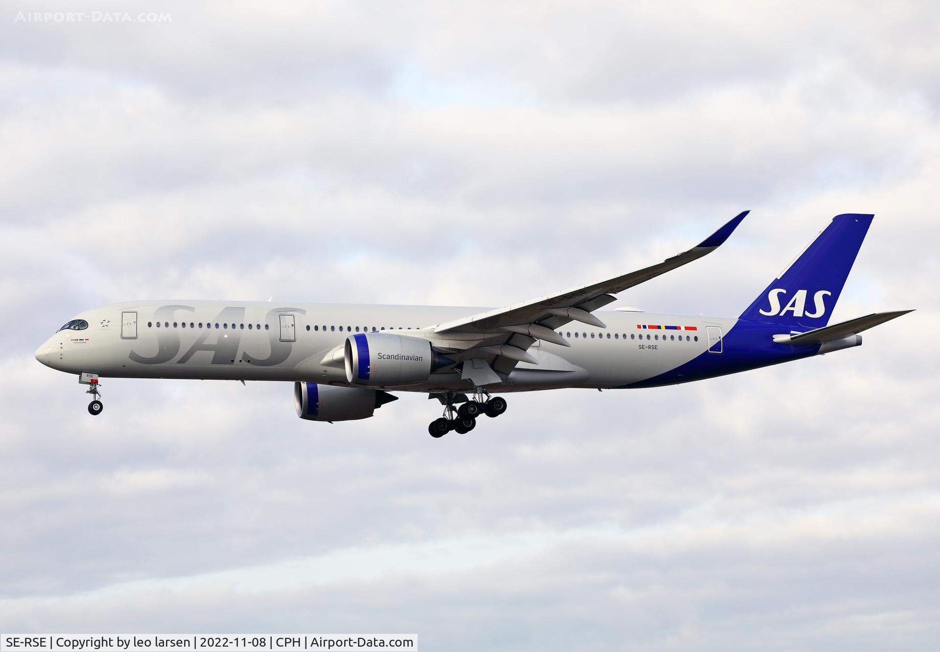 SE-RSE, 2021 Airbus A350-941 C/N 484, Copenhagen 8.11.2022