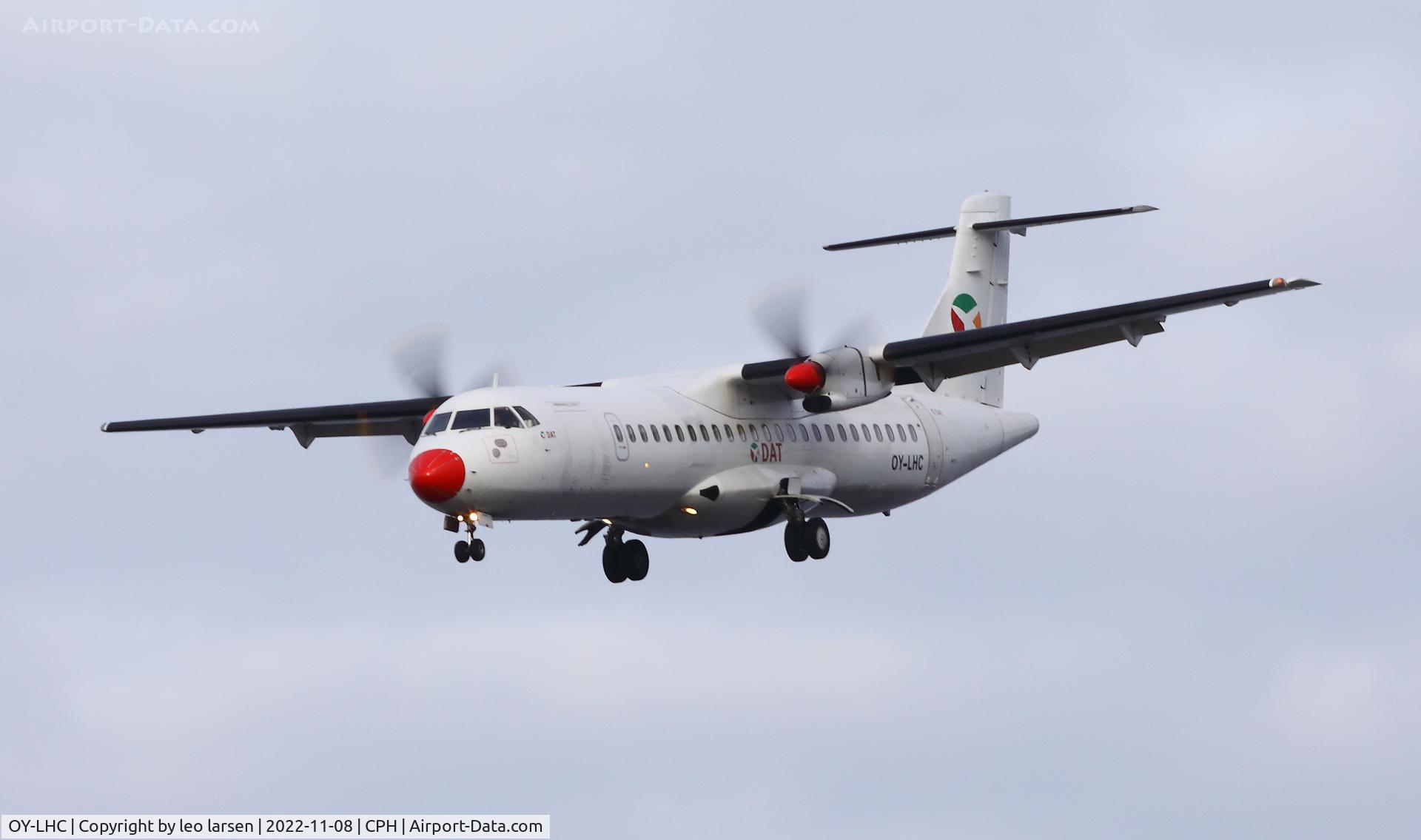 OY-LHC, 1994 ATR 72-212 C/N 405, Copenhagen 8,11,2022
