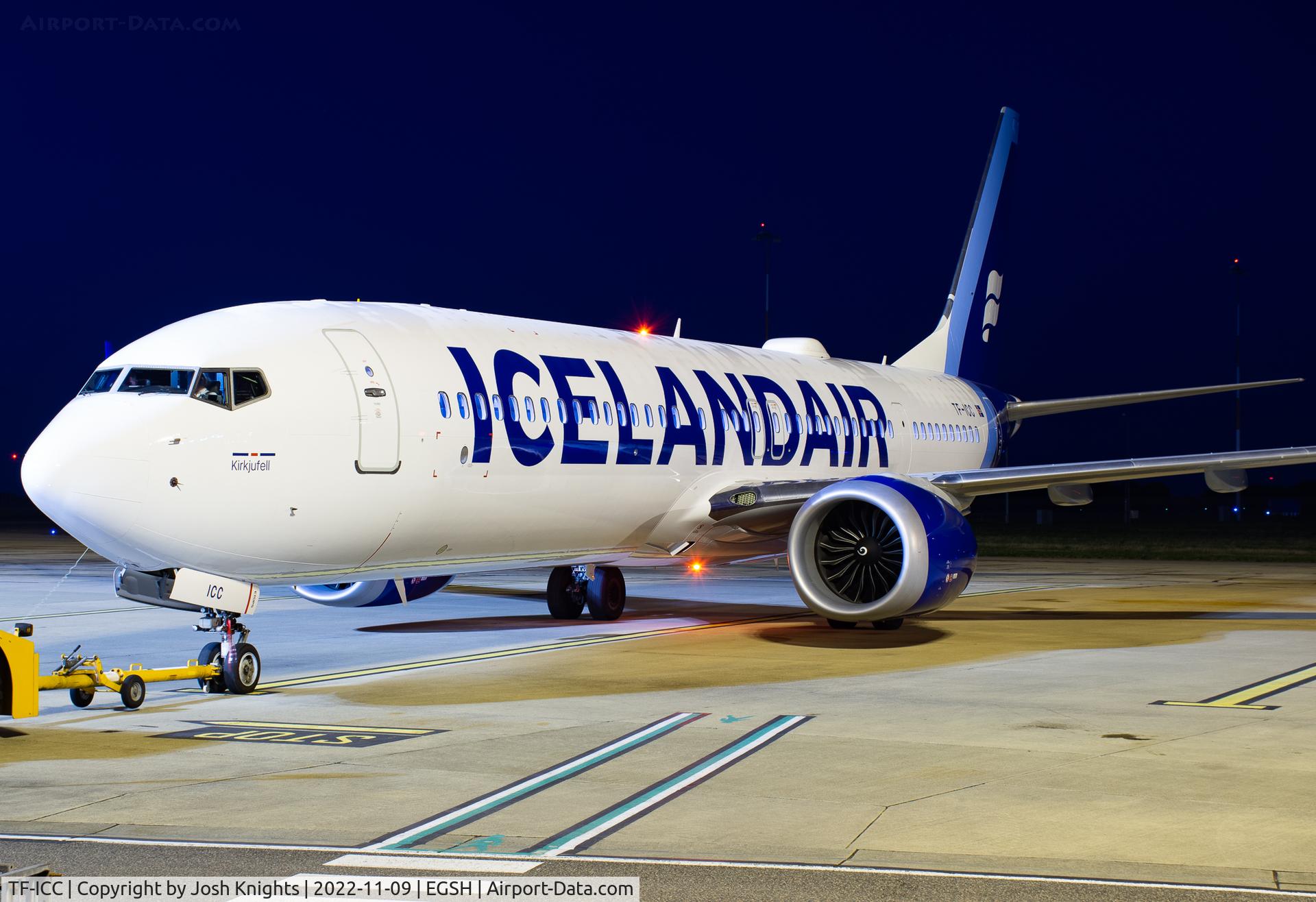 TF-ICC, 2019 Boeing 737-9 MAX C/N 44359, The First Icelandair 737-MAX9 To Be Painted Into The New Icelandair Livery.