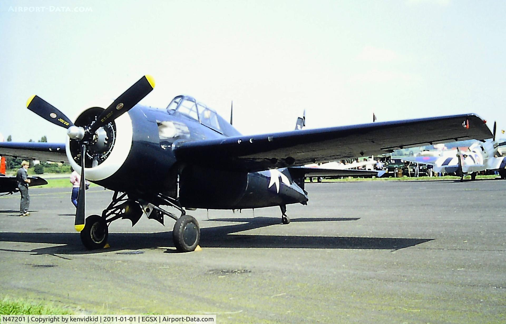 N47201, 1944 General Motors (Grumman) FM-2 Wildcat C/N 3268, At North Weald.