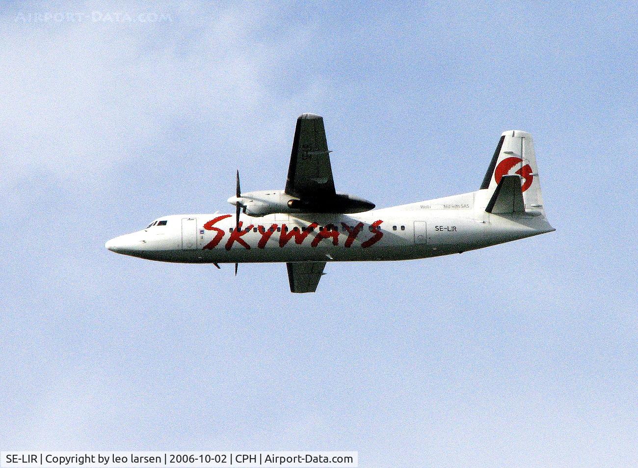 SE-LIR, 1989 Fokker 50 C/N 20151, Copenhagen 2.10.2006