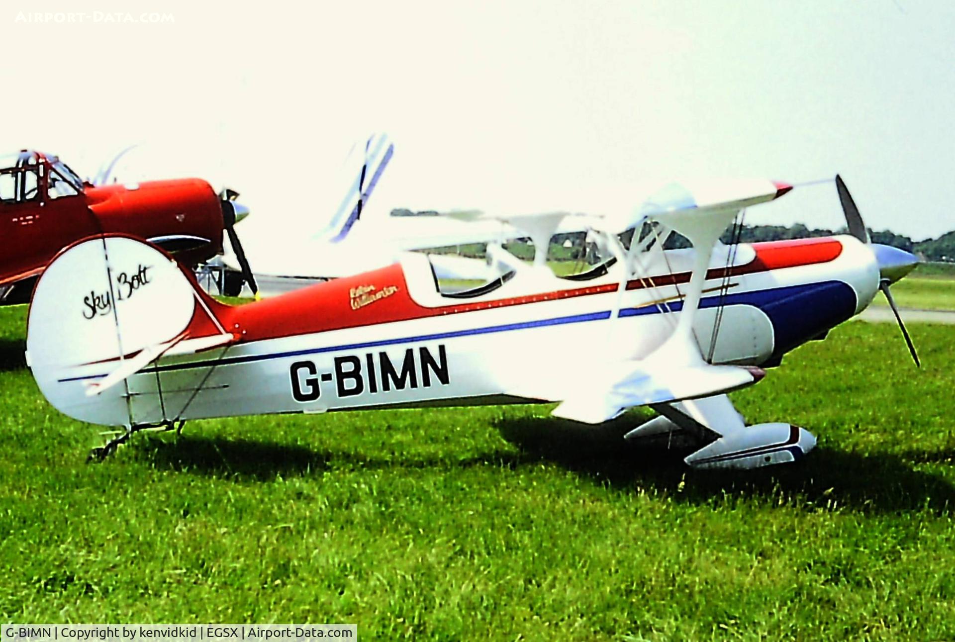 G-BIMN, 1982 Steen Skybolt C/N PFA 064-10329, At North Weald.