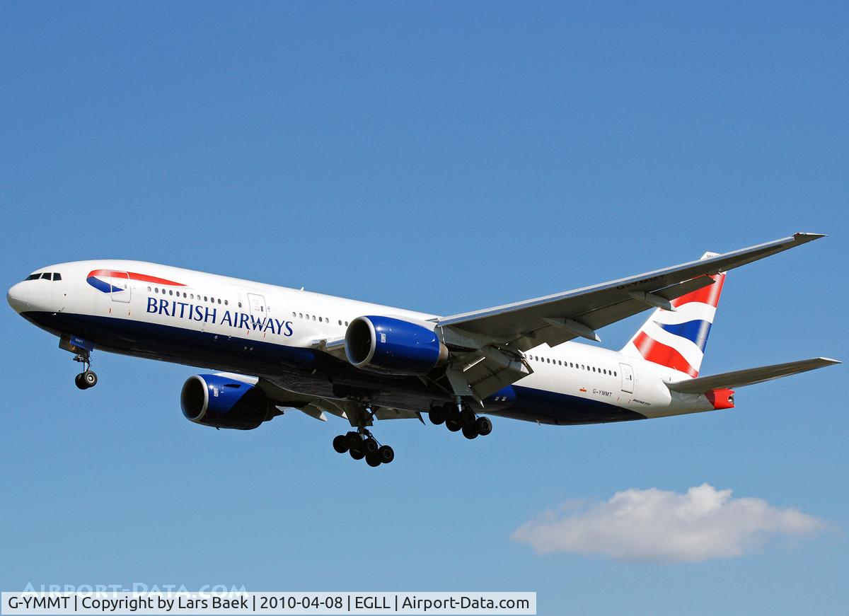 G-YMMT, 2009 Boeing 777-236/ER C/N 36518, Myrtle Ave RWY27L