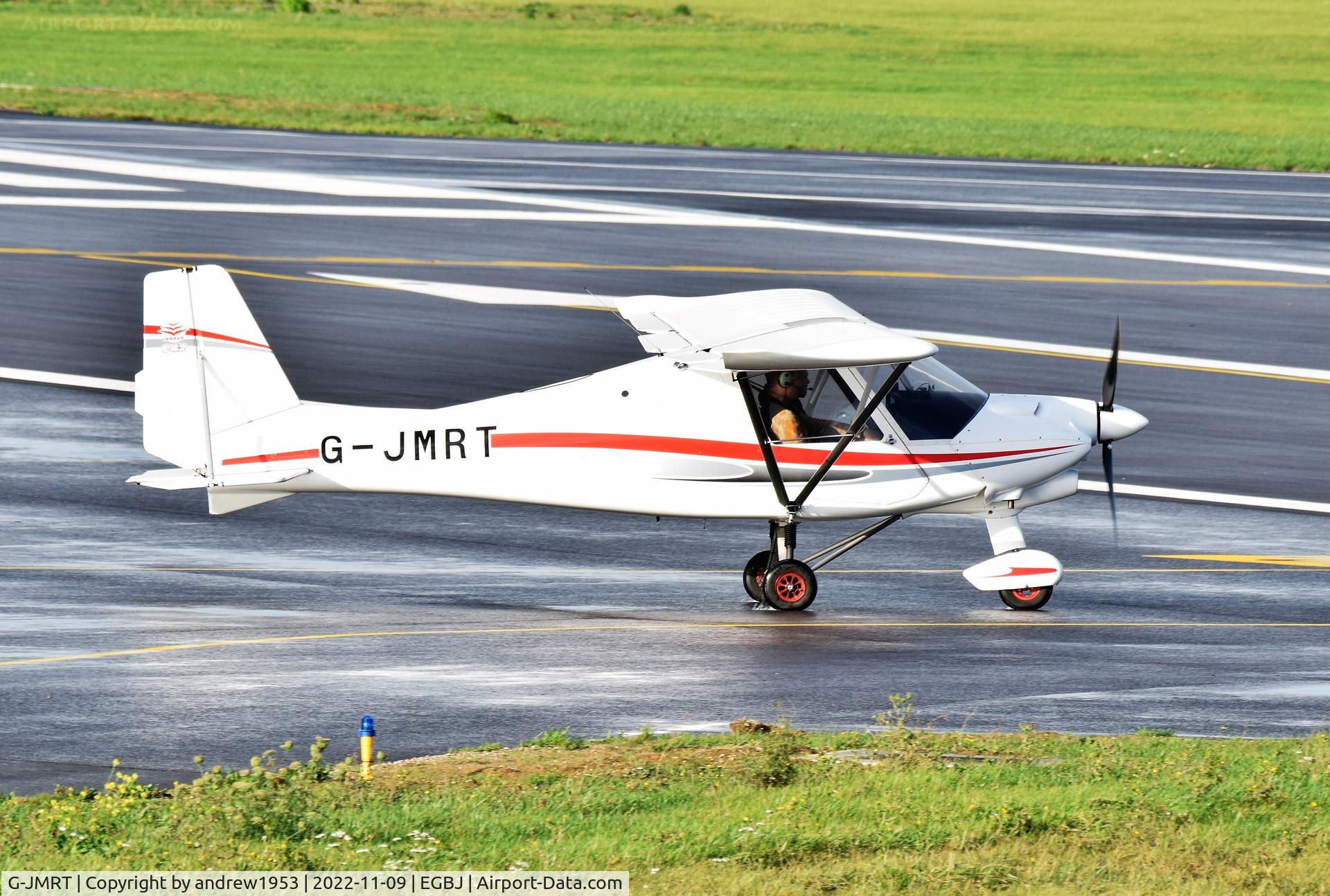 G-JMRT, 2017 Comco Ikarus C42 FB80 Bravo C/N 1705-7502, G-JMRT at Gloucestershire Airport.