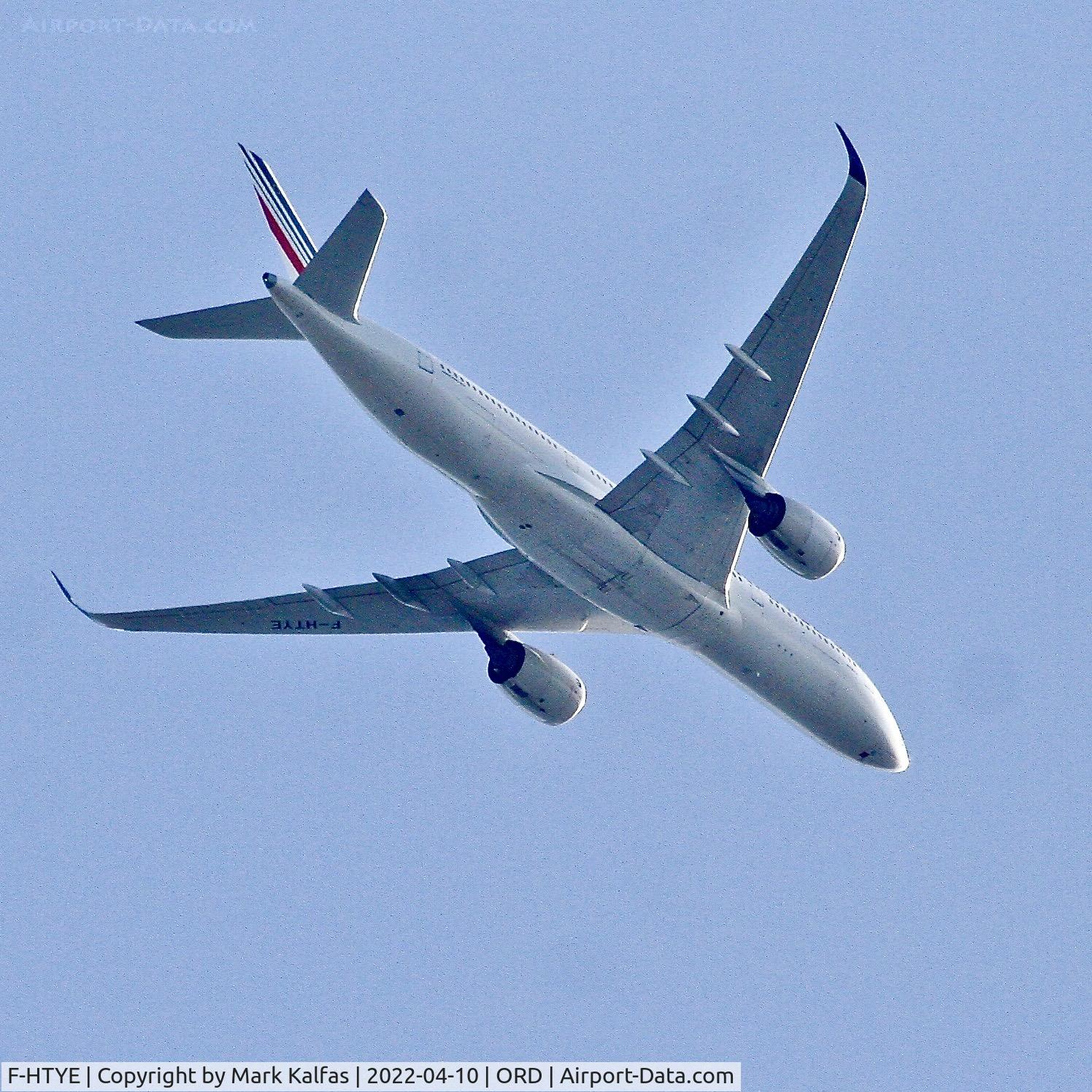 F-HTYE, 2020 Airbus A350-941 C/N 407, Air France arriving at ORD from CDG