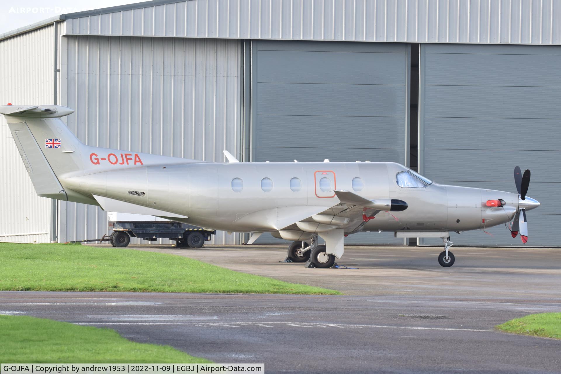 G-OJFA, 2009 Pilatus PC-12/47E C/N 1148, G-OJFA at Gloucestershire Airport.