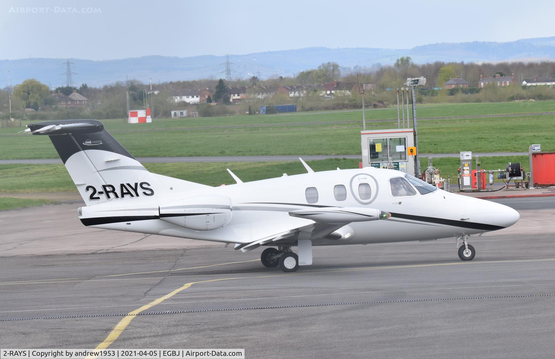 2-RAYS, Eclipse Aviation Corp EA550 C/N 550-0279, 2-RAYS at Gloucestershire Airport.