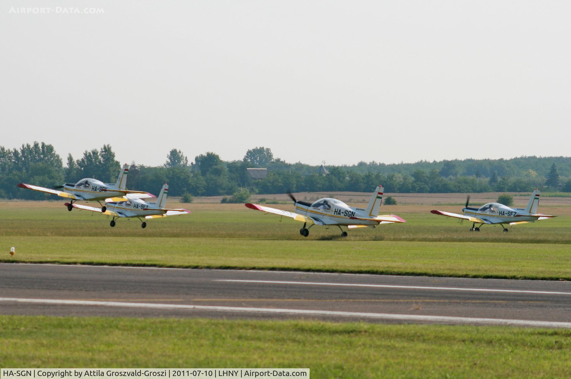 HA-SGN, 1985 Zlin Z-142 C/N 0420, LHNY - Nyiregyháza Airport, Hungary. Airshow 2011