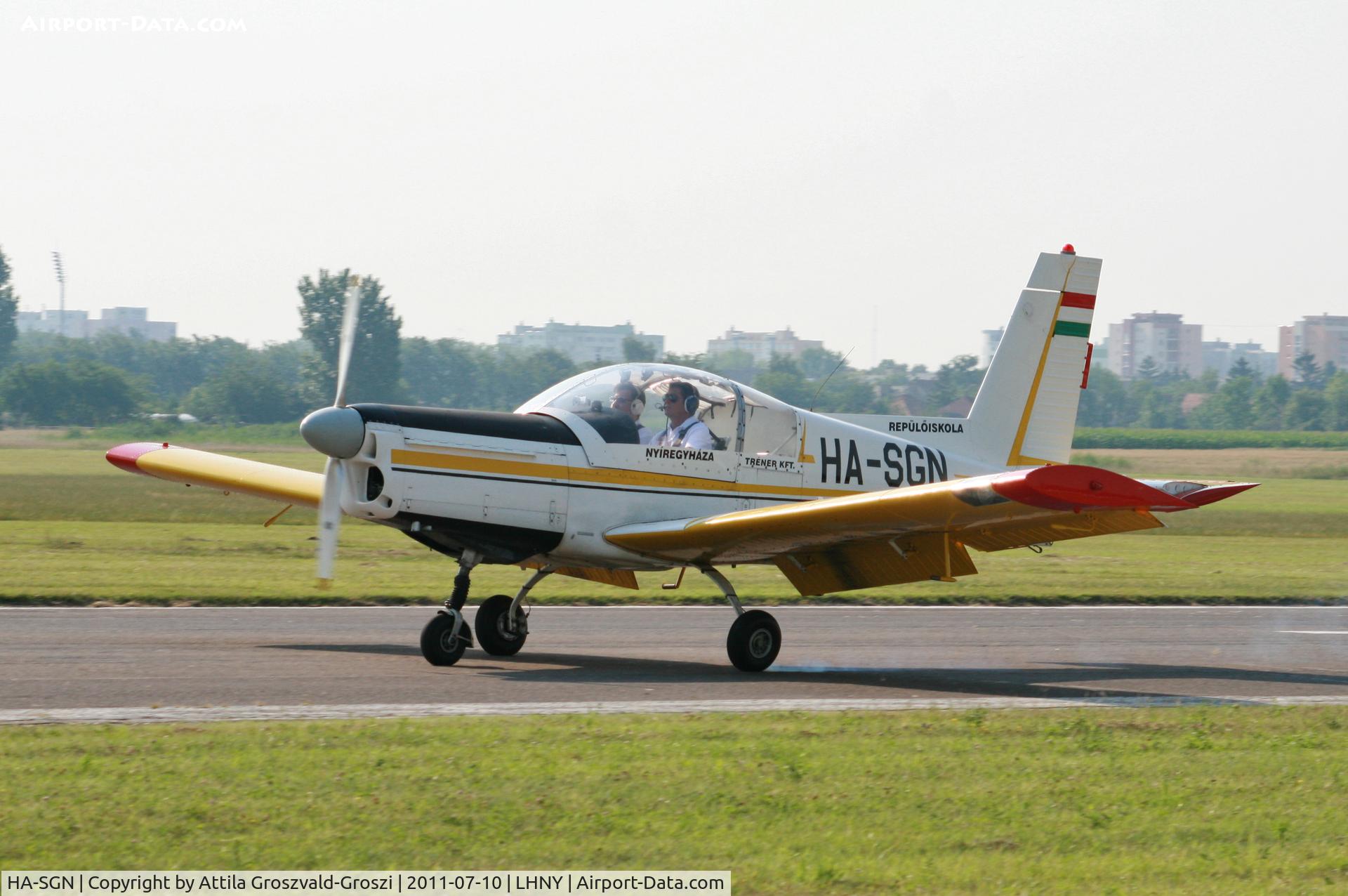 HA-SGN, 1985 Zlin Z-142 C/N 0420, LHNY - Nyiregyháza Airport, Hungary. Airshow 2011