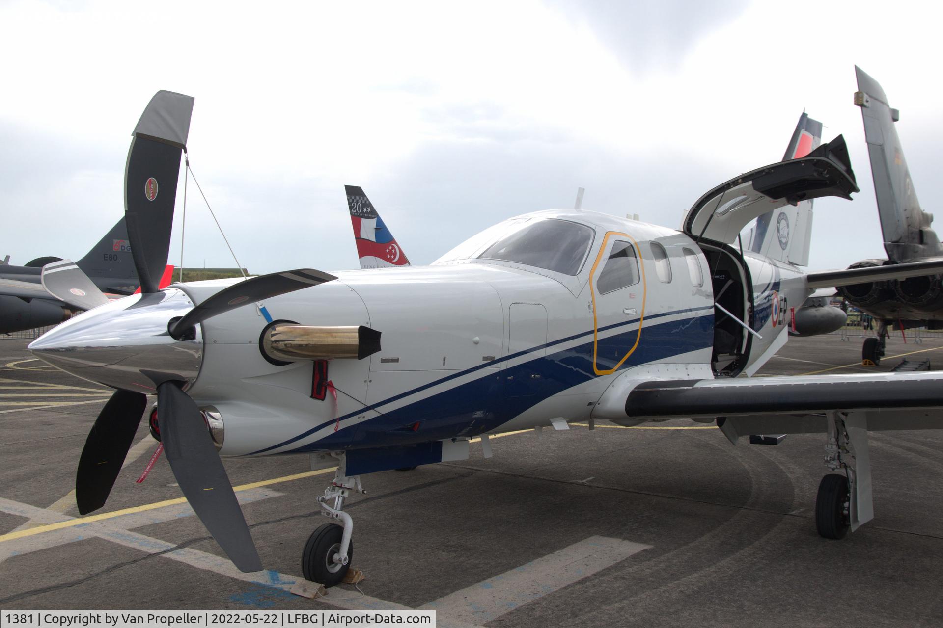 1381, Daher TBM-940 C/N 1381, Daher TBM 940 of the French Air Force DGA at Cognac - Châteaubernard air base, France, 2022