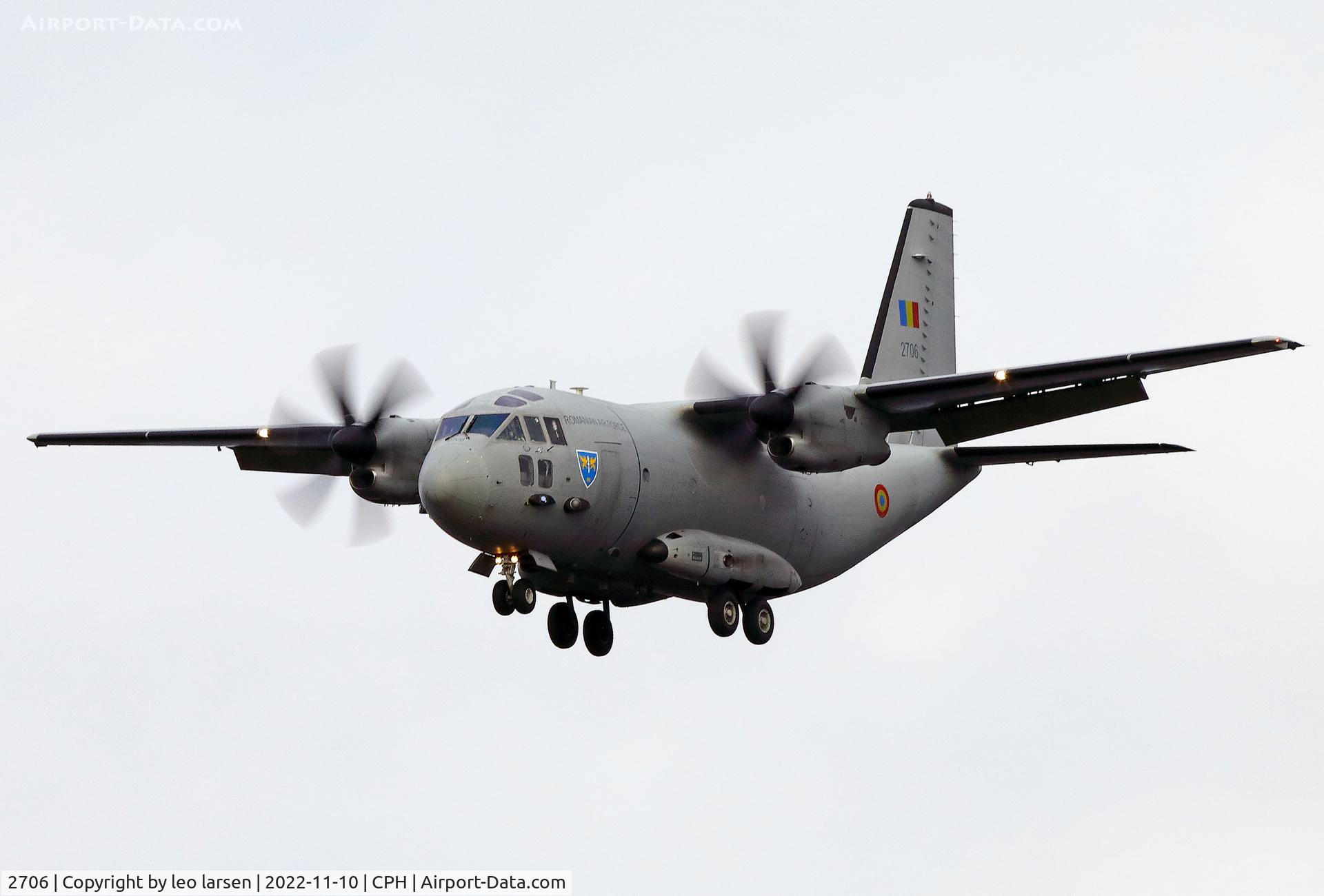 2706, 2008 Alenia C-27J Spartan C/N 4153, Copenhagen 10.11.2022