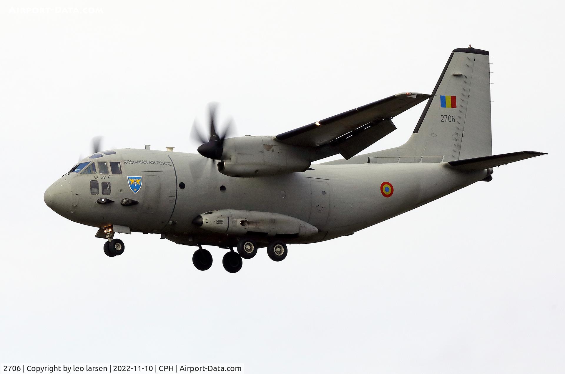 2706, 2008 Alenia C-27J Spartan C/N 4153, Copenhagen 10.11.2022