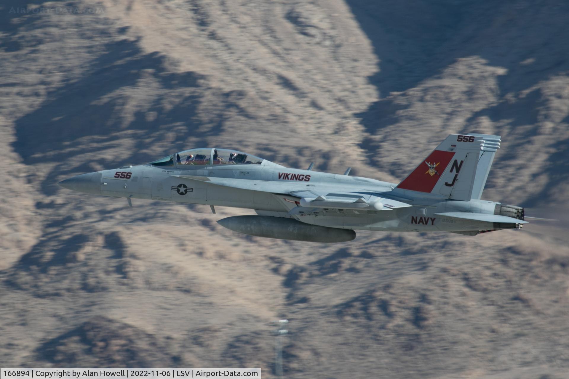 166894, Boeing EA-18G Growler C/N G-6, Departing Aviation Nation 2022 on day 2...