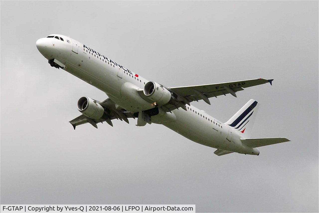 F-GTAP, 2008 Airbus A321-211 C/N 3372, Airbus A321-211, Taking off rwy 24, Paris Orly airport (LFPO-ORY)