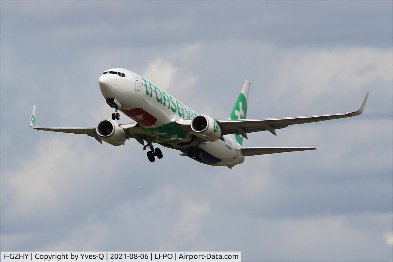 F-GZHY, 2016 Boeing 737-8K2 C/N 41344, Boeing 737-8K2, Taking off rwy 24, Paris-Orly airport (LFPO-ORY)