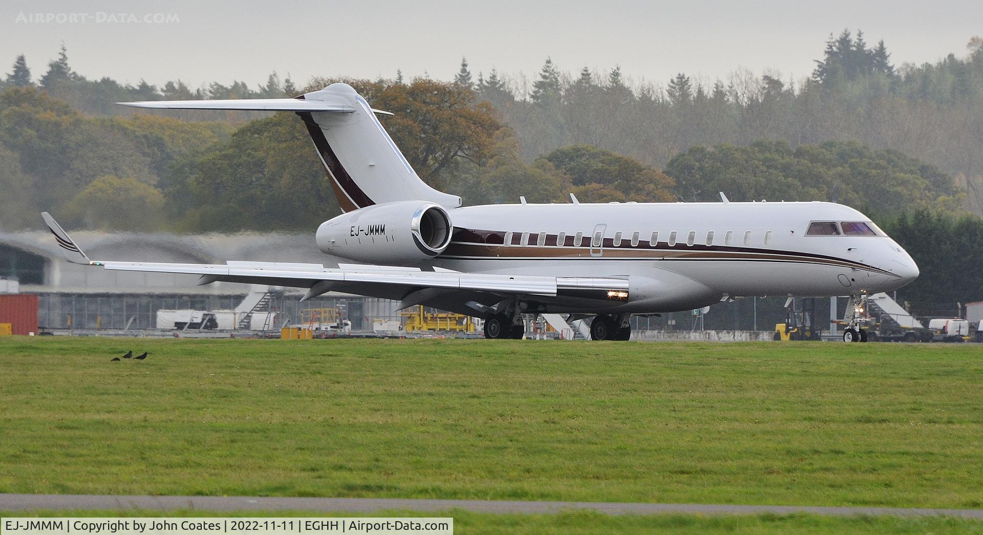 EJ-JMMM, 2010 Bombardier BD-700-1A10 Global Express XRS C/N 9387, Landing on 26