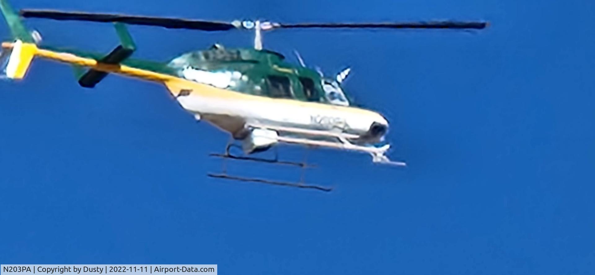 N203PA, 1991 Bell 206L-3 LongRanger III C/N 51462, This thing has been buzzing my house in Del Norte, CO, for an hour. I feel feel like I'm back in Beiruit.  Not the Airbus, the newer bell