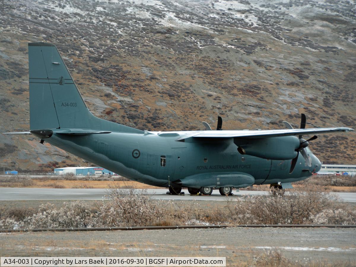 A34-003, 2015 Alenia C-27J Spartan C/N 4182/AUS03, Parked
Australian Air Force