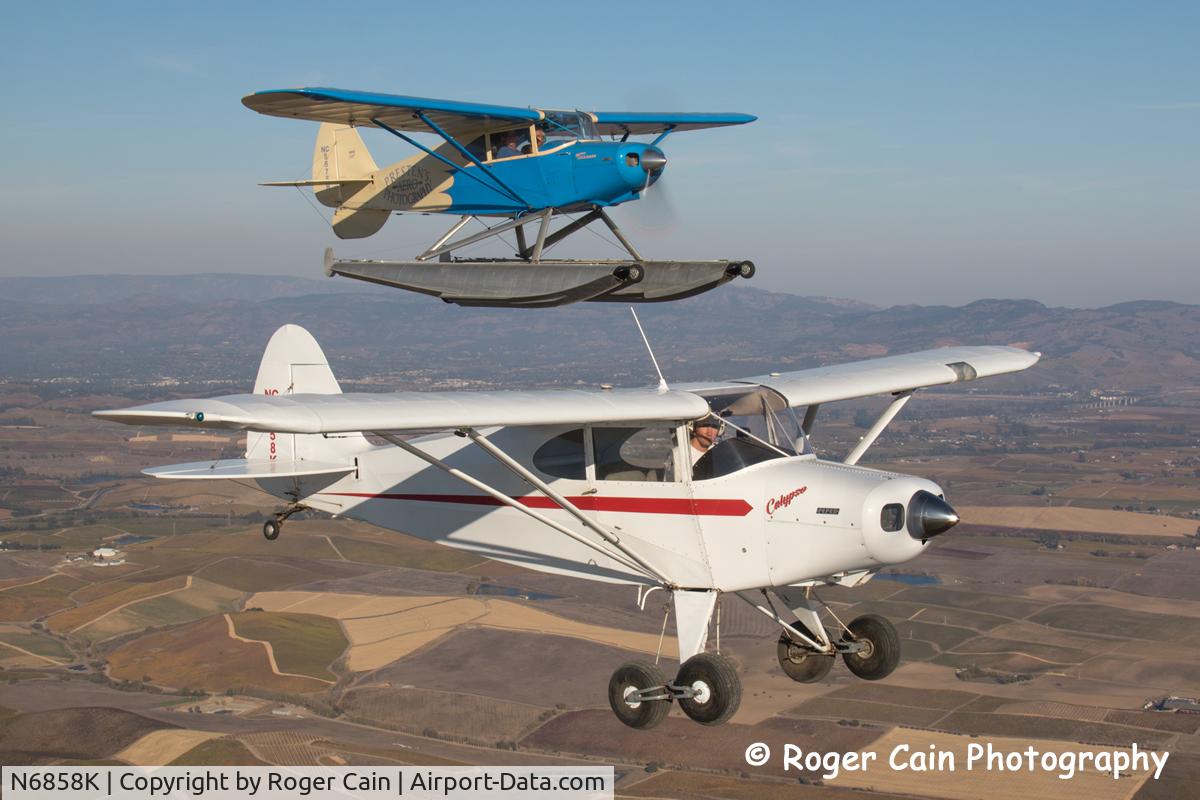 N6858K, 1949 Piper PA-16 Clipper C/N 16-694, 6858K at 0Q9 with NC5875H