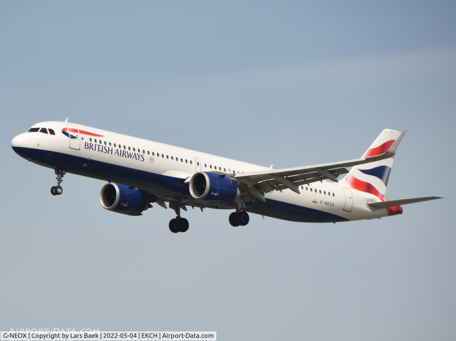 G-NEOX, 2019 Airbus A321-251NX C/N 9162, RWY22R
