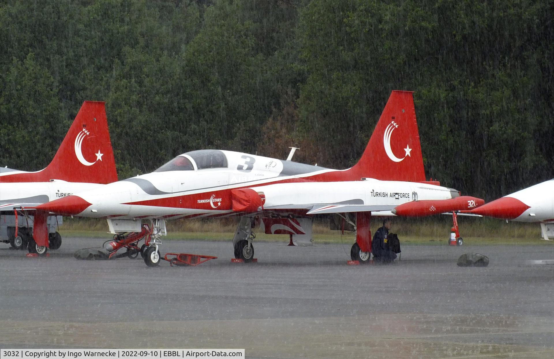 3032, 1970 Canadair NF-5A Freedom Fighter C/N 3032, Northrop (Canadair) NF-5A Freedom Fighter of the Türk Hava Kuvvetleri (Turkish air force) display team 'Türk Yildizlari / Turkish Stars' at the 2022 Sanicole Spottersday at Kleine Brogel air base