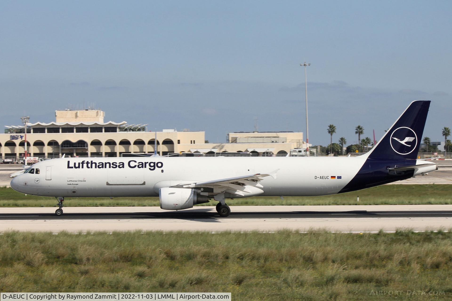 D-AEUC, 2008 Airbus A321-211P2F C/N 3504, A321 D-AEUC Lufthansa Cargo