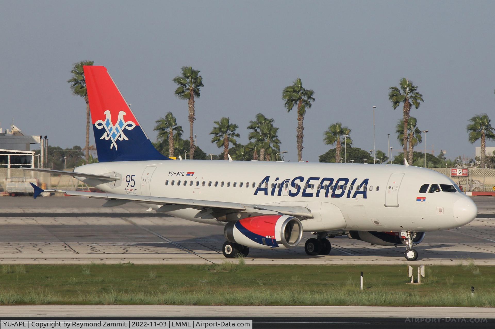 YU-APL, 2010 Airbus A319-132 C/N 4282, A319 YU-APL Air Serbia