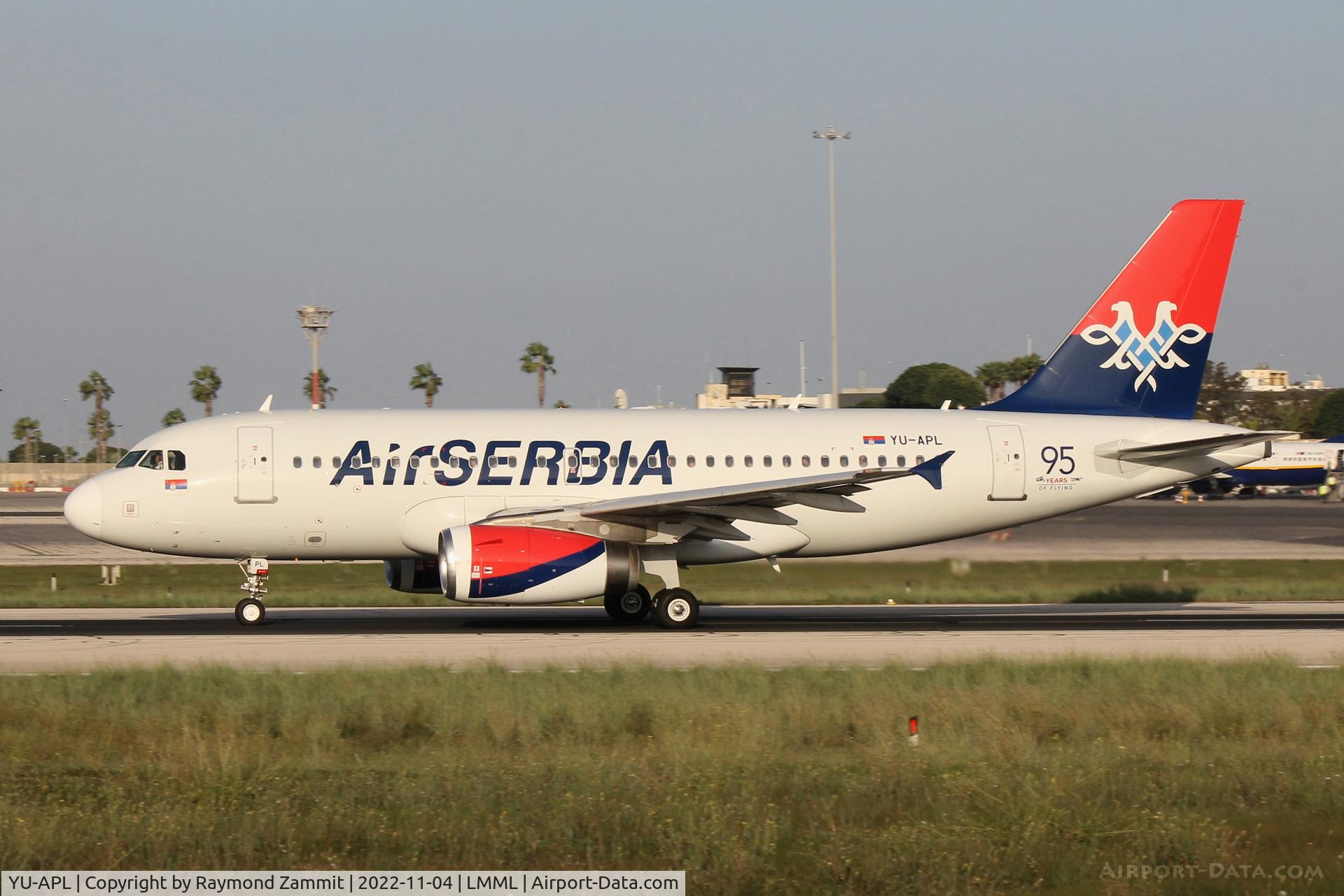 YU-APL, 2010 Airbus A319-132 C/N 4282, A319 YU-APL Air Serbia