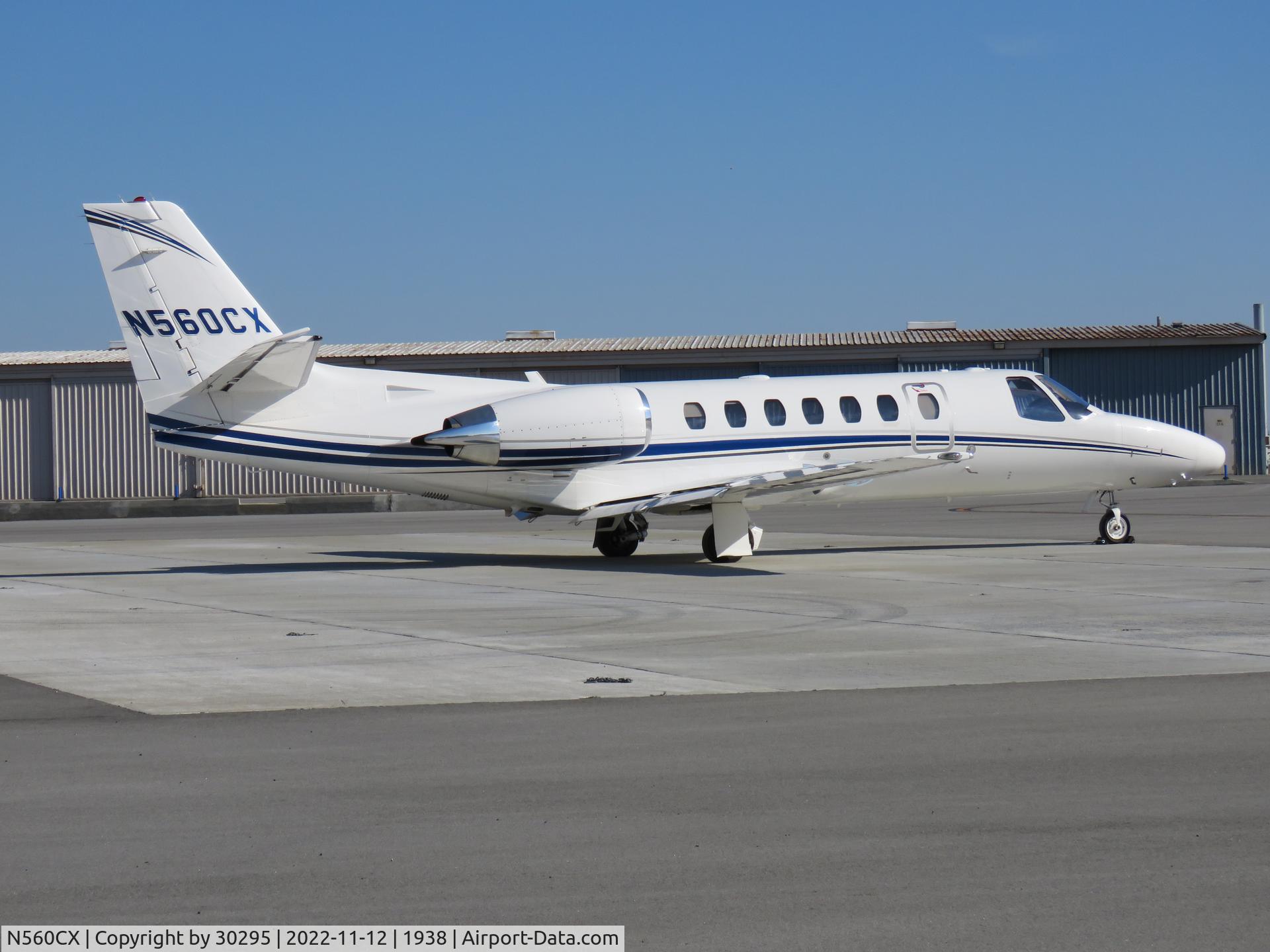 N560CX, 2001 Cessna 560 Citation Encore C/N 560-0582, Parked