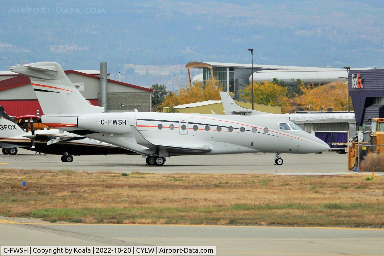 C-FWSH, 2019 Israel Aircraft Industries Gulfstream G280 C/N 2183, First pic in the database. Arrival from Toronto.