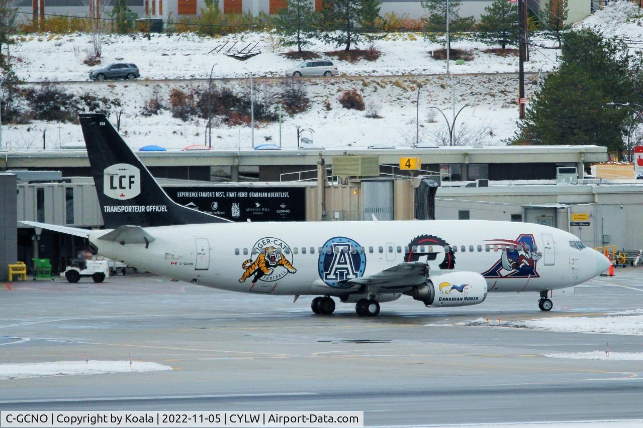 C-GCNO, 1999 Boeing 737-36N C/N 28596, Arrival from Terrace.