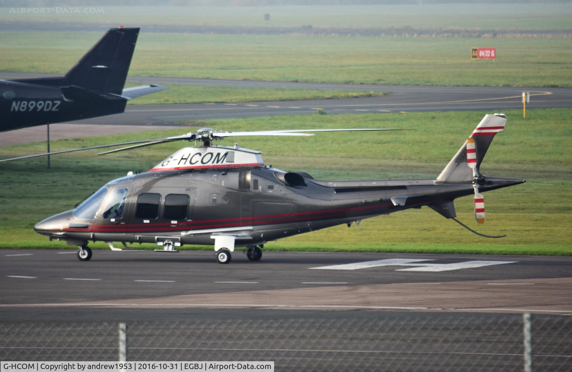 G-HCOM, 2015 AgustaWestland AW-109SP GrandNew C/N 22336, G-HCOM at Gloucestershire Airport.