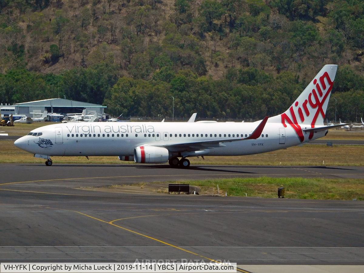 VH-YFK, 2011 Boeing 737-8FE C/N 41004, At Cairns