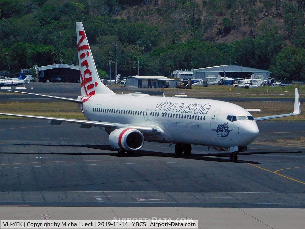 VH-YFK, 2011 Boeing 737-8FE C/N 41004, At Cairns